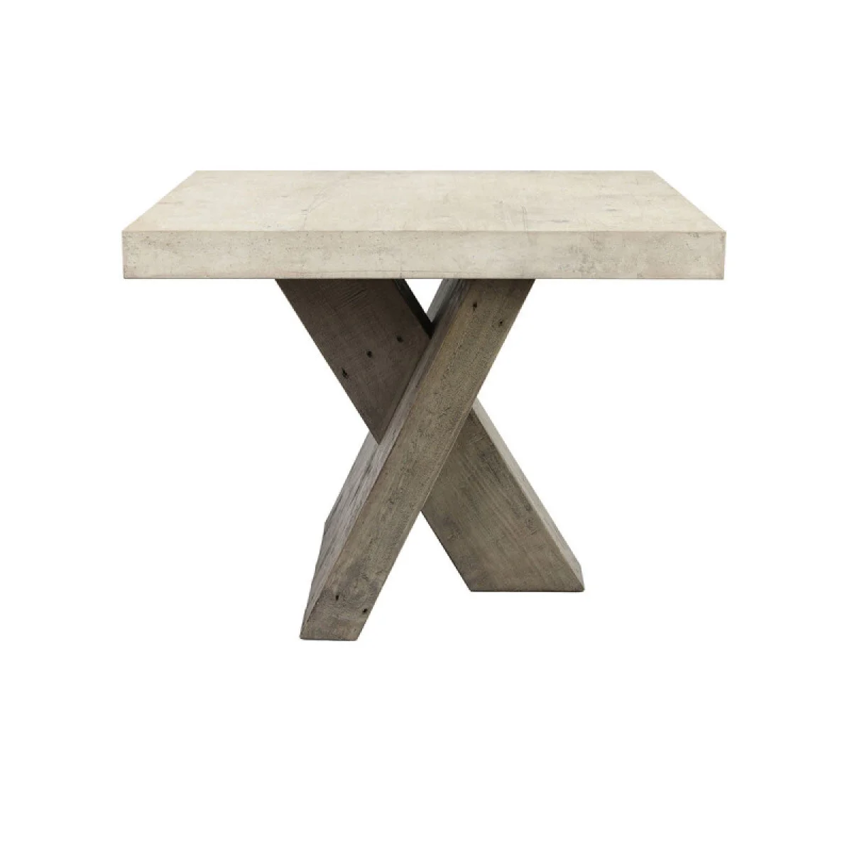 Durant Solid Wood Rectangle End Table – Distressed Gray-weathered Chalk End tables Classic Home 6