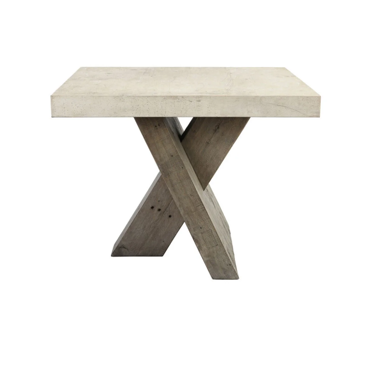 Durant Solid Wood Rectangle End Table – Distressed Gray-weathered Chalk End tables Classic Home 8
