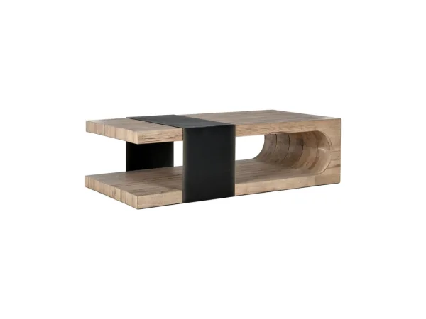 Danica Solid Wood Rectangle Coffee Table Cocktail & Coffee Tables Brown