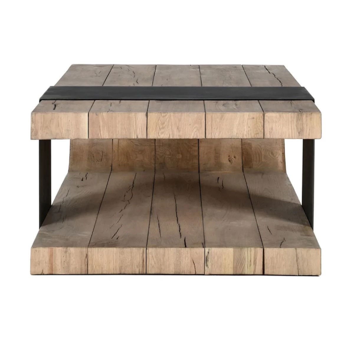 Danica Solid Wood Rectangle Coffee Table Cocktail & Coffee Tables Brown 9