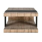 Danica Solid Wood Rectangle Coffee Table Cocktail & Coffee Tables Brown 21