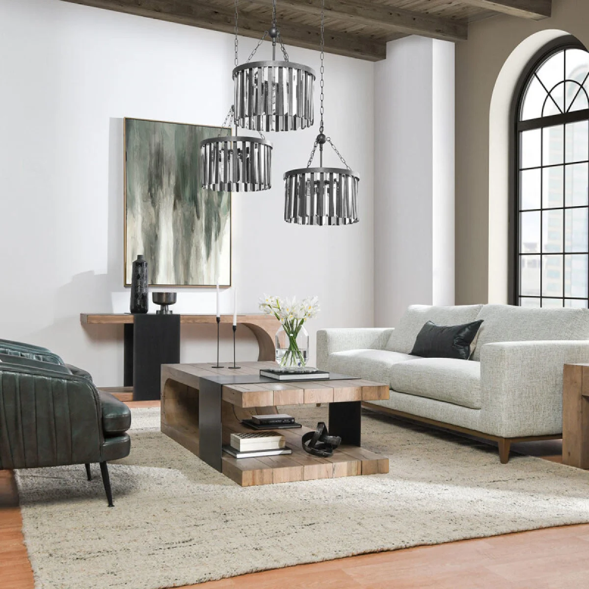 Danica Solid Wood Rectangle Coffee Table Cocktail & Coffee Tables Brown 15