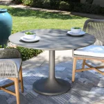 Tulip Outdoor Round Dining Table Outdoor Dining Tables Classic Home 26