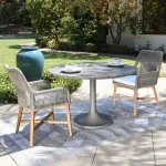 Tulip Outdoor Round Dining Table Outdoor Dining Tables Classic Home 27