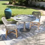 Tulip Outdoor Round Dining Table Outdoor Dining Tables Classic Home 28