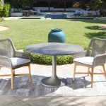Tulip Outdoor Round Dining Table Outdoor Dining Tables Classic Home 29