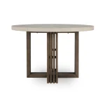 Aspen Reclaimed Pine 47″ Round Dining Table Distressed Brown/weathered Chalk Dining Tables Classic Home 14
