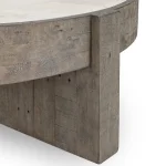 Sonoma Solid Wood Round Coffee Table Cocktail & Coffee Tables Antique White/Distressed Gray 17