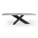 Durant Solid Wood Rectangle Dining Table – Carbon Black-weathered Cement Dining Tables Carbon Black/Weathered Cement 13
