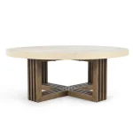 Aspen Solid Wood Round Coffee Table - Image 3