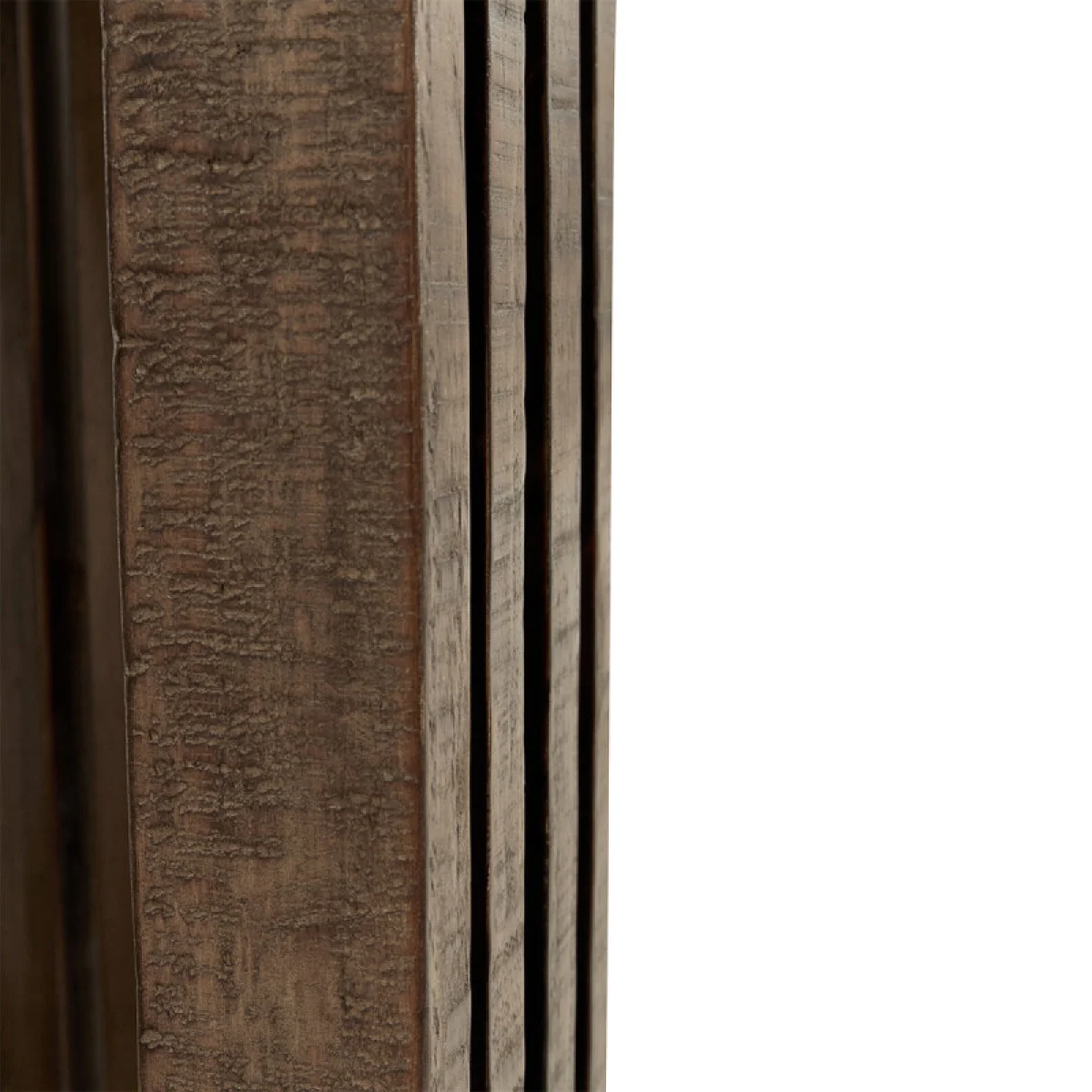 Aspen Solid Wood Round End Table End tables Antique White/Distressed Brown 11