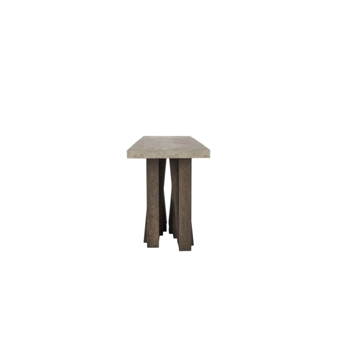 Simone Solid Wood Rectangle Console Table Console Tables Brown 7