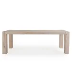 Kingston Solid Wood Rectangle Dining Table Dining Tables Aged Cream 13