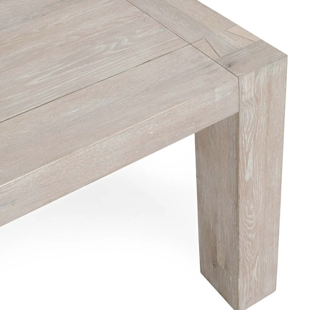 Kingston Solid Wood Rectangle Dining Table Dining Tables Aged Cream 8