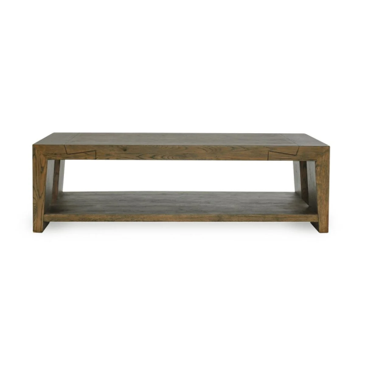 Troy Solid Wood Rectangle Coffee Table Cocktail & Coffee Tables Brown 6