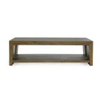 Troy Solid Wood Rectangle Coffee Table Cocktail & Coffee Tables Brown 15
