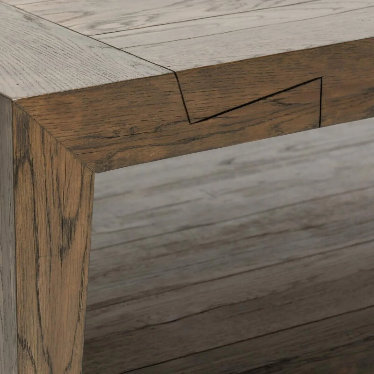 Troy Solid Wood Rectangle Coffee Table Cocktail & Coffee Tables Brown 9