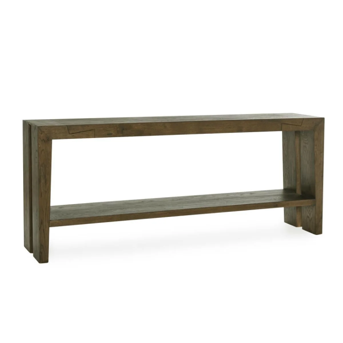 Troy Solid Wood Rectangle Console Table Console Tables Brown 4