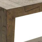 Troy Solid Wood Rectangle Console Table Console Tables Brown 17