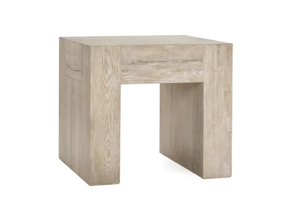 Bristol Solid Wood Square End Table End tables Aged Cream