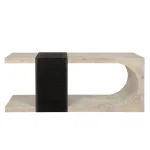Danica Solid Wood Rectangle Console Table – Aged Cream Console Tables Aged Cream 15