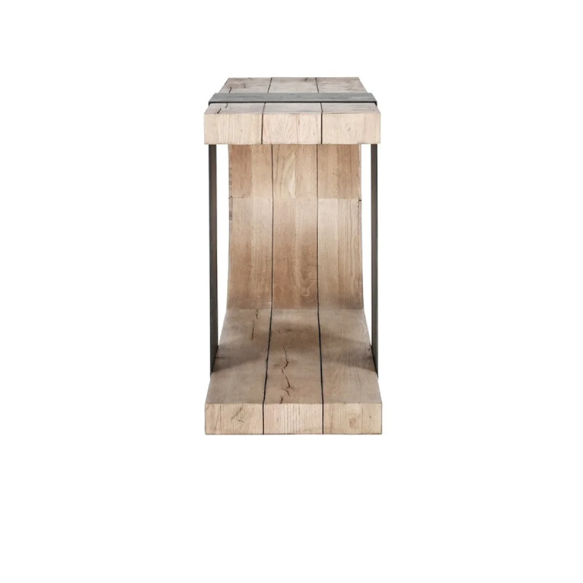 Danica Solid Wood Rectangle Console Table – Aged Cream Console Tables Aged Cream 9