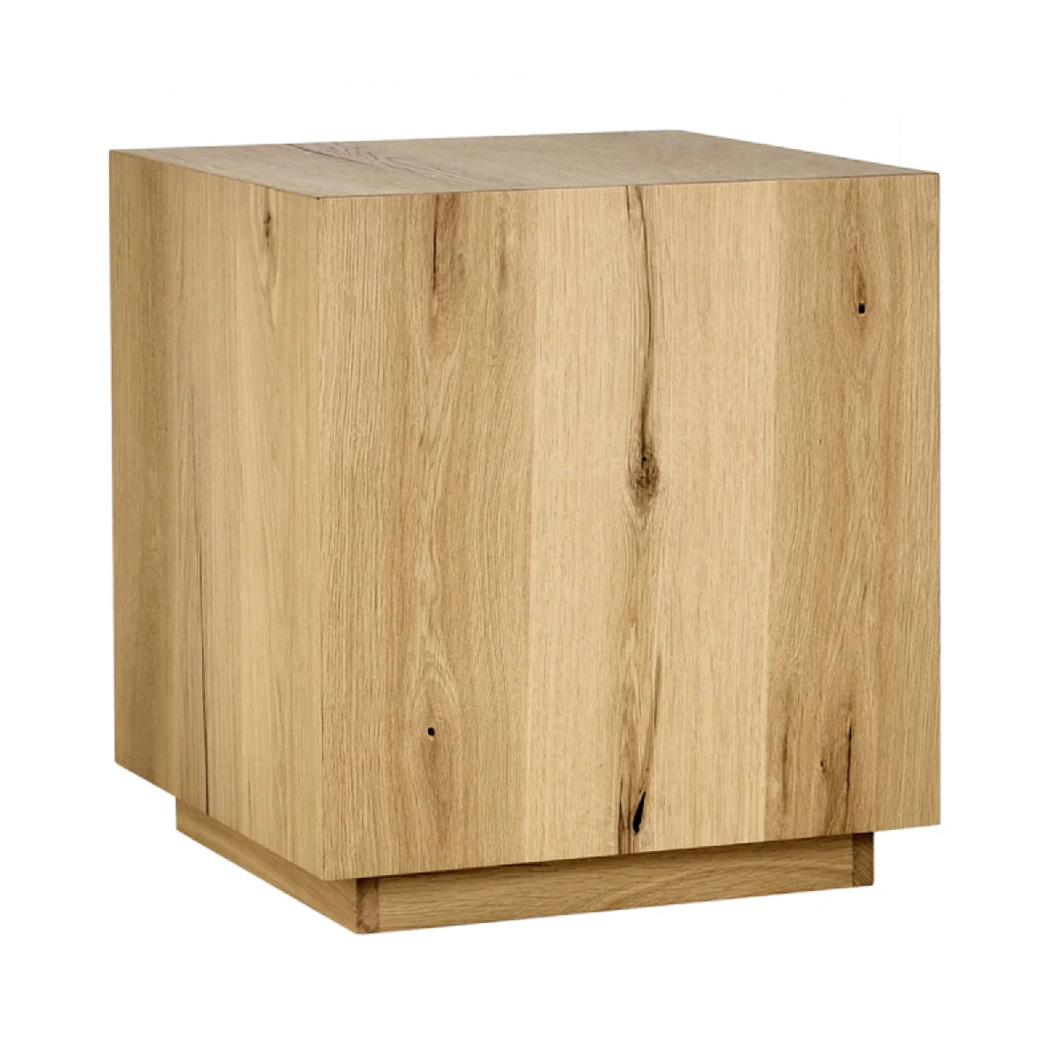 Layne Solid Wood Square End Table – True Natural End tables Brown 4