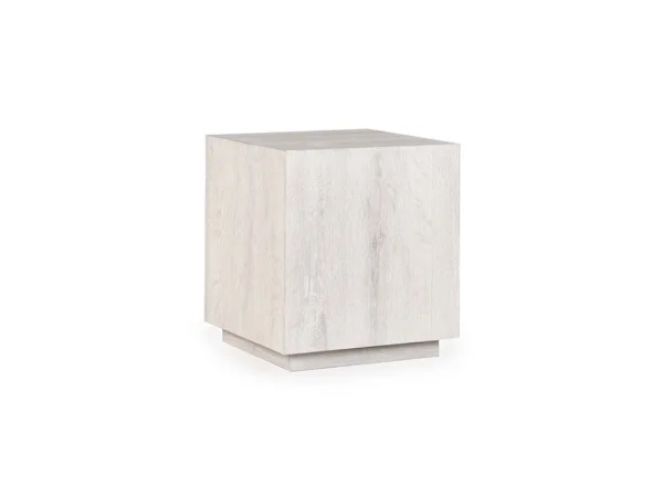 Layne Solid Wood Square End Table – Milk White End tables Classic Home