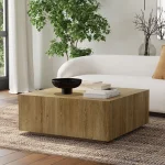 Layne Solid Wood Square Coffee Table W/casters - Image 7