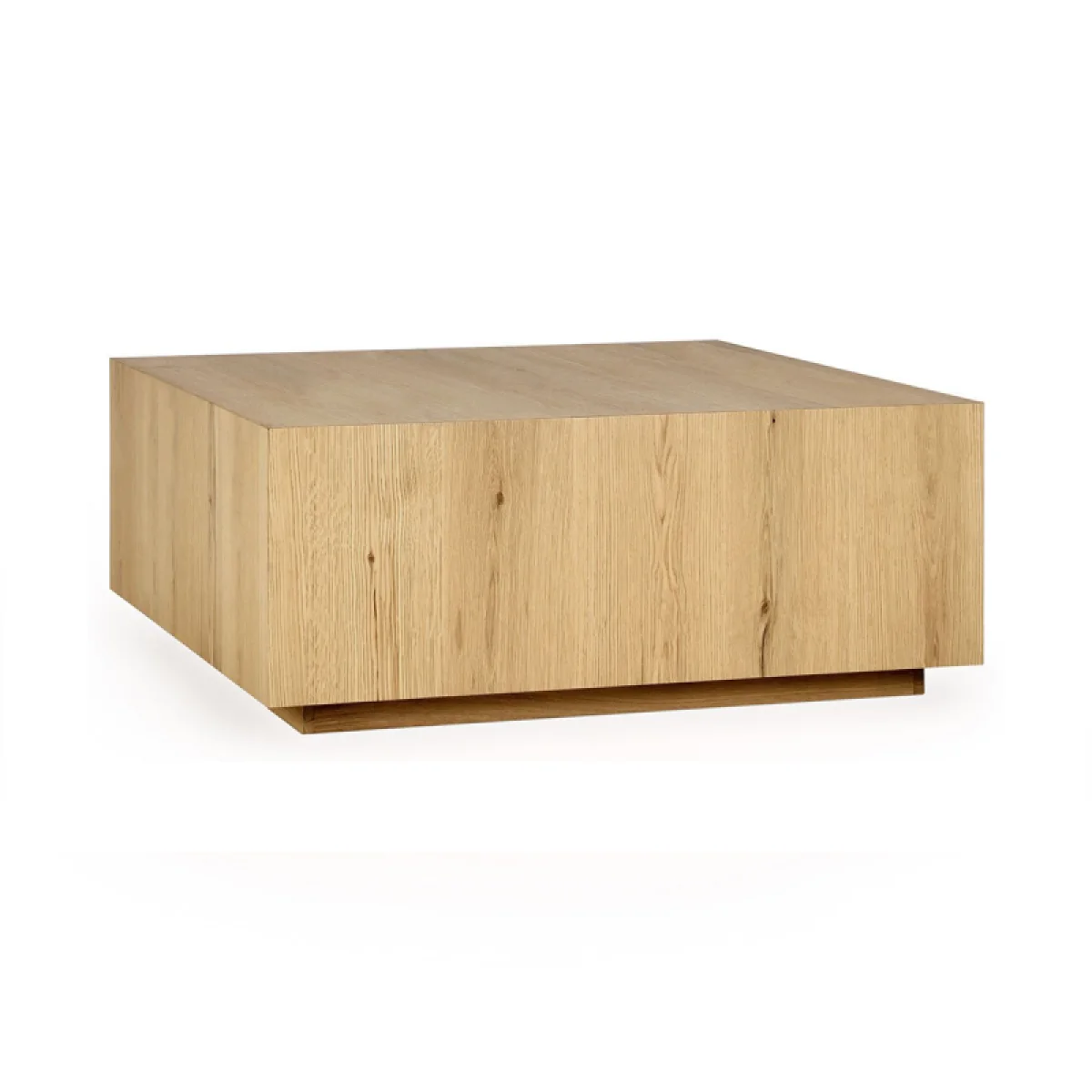Layne Solid Wood Square Coffee Table W Casters – True Natural Cocktail & Coffee Tables Brown 4