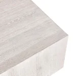 Layne Solid Wood Square Coffee Table W Casters – Milk White Cocktail & Coffee Tables Classic Home 13