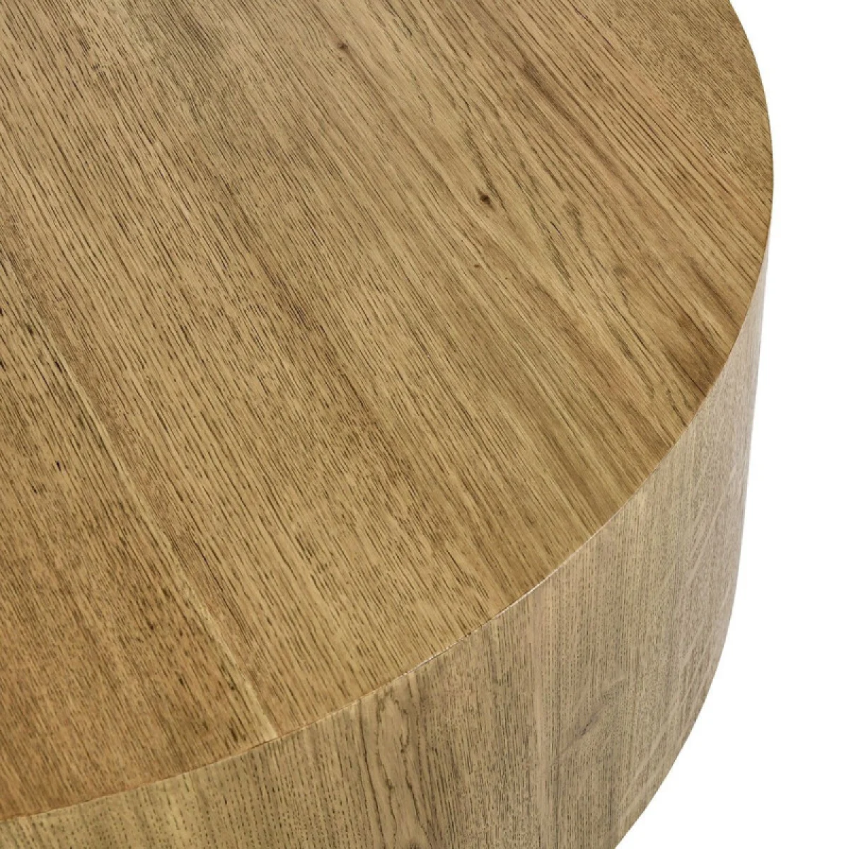 Layne Solid Wood Round Coffee Table W/casters Cocktail & Coffee Tables Brown 6