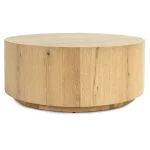 Layne Solid Wood Round Coffee Table With Casters – True Natural Cocktail & Coffee Tables Brown 10