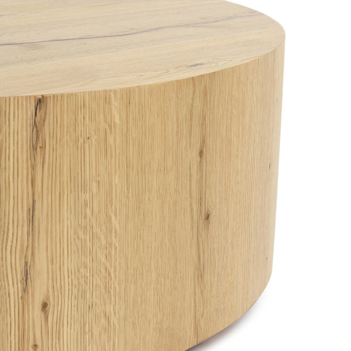 Layne Solid Wood Round Coffee Table With Casters – True Natural Cocktail & Coffee Tables Brown 8