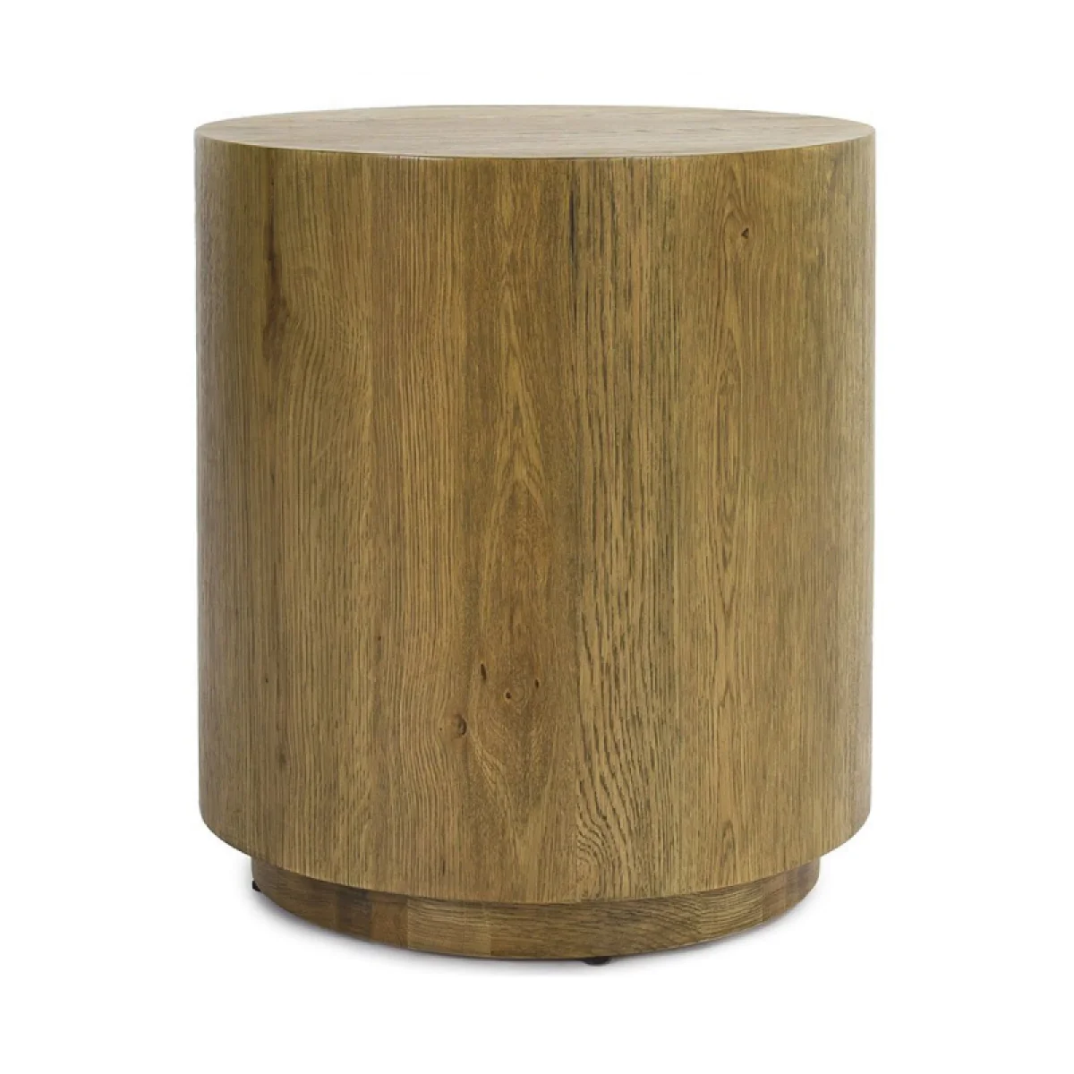 Layne Solid Wood Round End Table End tables Brown 4