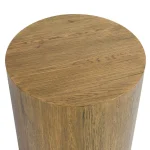 Layne Solid Wood Round End Table End tables Brown 13