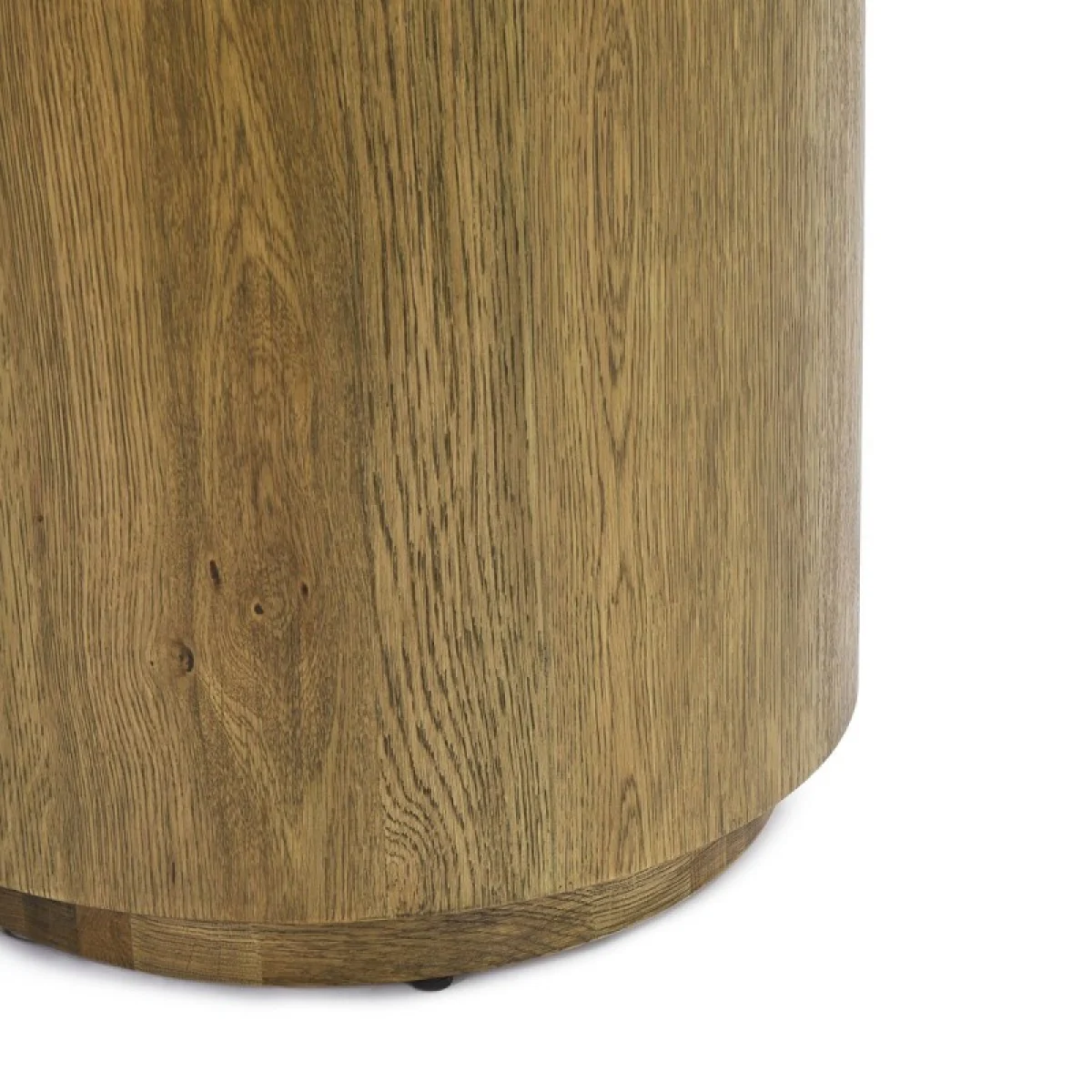 Layne Solid Wood Round End Table End tables Brown 8