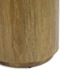 Layne Solid Wood Round End Table End tables Brown 15