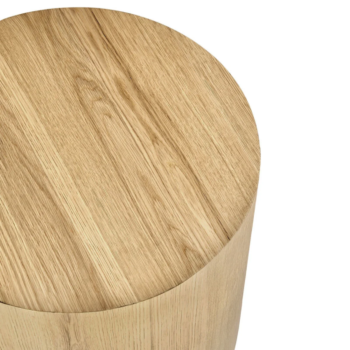 Layne Solid Wood Round End Table – True Natural End tables Brown 6