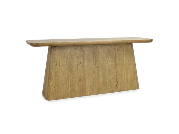 Orlando Solid Wood Rectangle Console Table Console Tables Brown