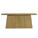 Orlando Solid Wood Rectangle Console Table Console Tables Brown 13