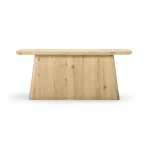 Orlando Solid Wood Rectangle Console Table - True Natural - Image 3