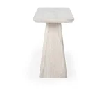 Orlando Solid Wood Rectangle Console Table – Milk White Console Tables Classic Home 13