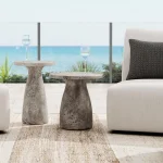 Collins Outdoor Round Accent Table Outdoor Tables Classic Home 15