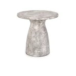 Collins Outdoor Round Accent Table – Light Gray Outdoor Tables Classic Home 12