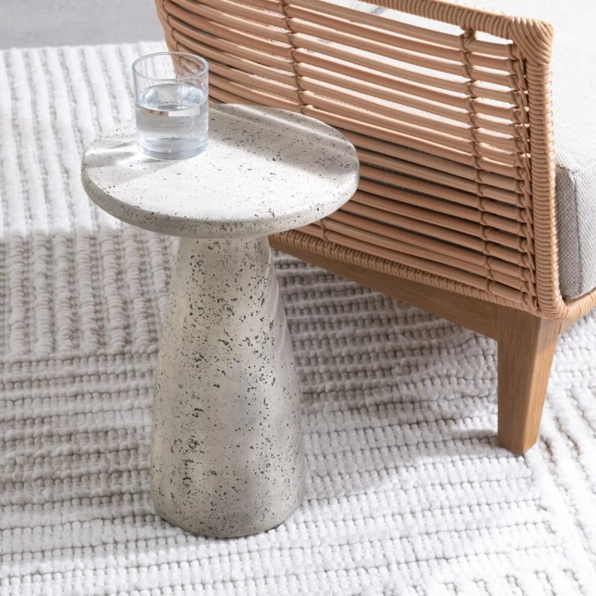 Collins 19″ Accent Table – Light Gray Outdoor Tables Classic Home 9