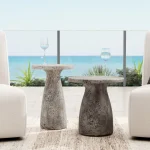 Collins 19″ Accent Table – Light Gray Outdoor Tables Classic Home 21