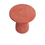 Collins Outdoor Round Accent Table – Rust Outdoor Tables Classic Home 12