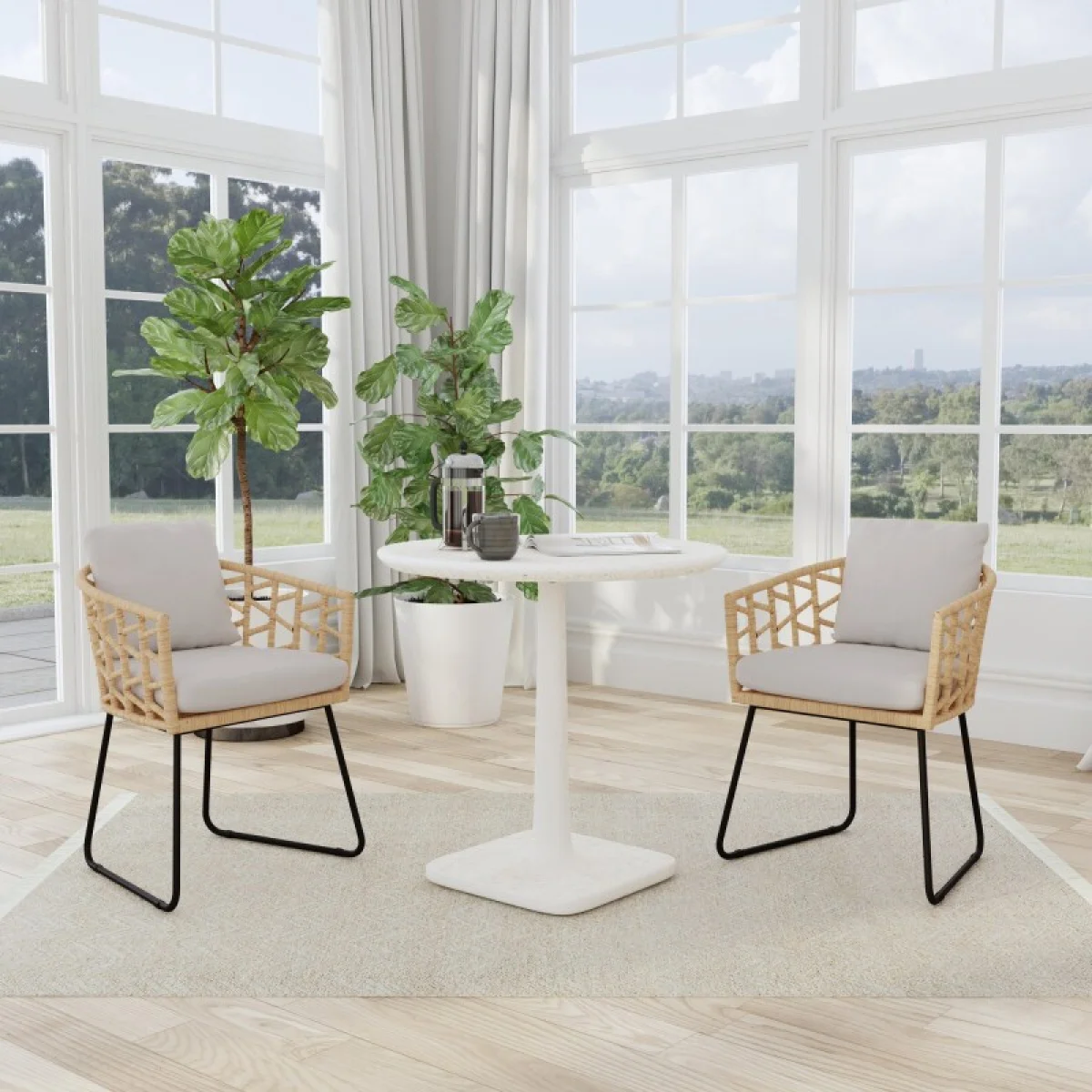 Paulina Outdoor Round Bistro Table Outdoor Dining Tables Classic Home 10