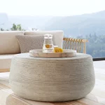 Nellie Outdoor Round Coffee Table Outdoor Tables Classic Home 15